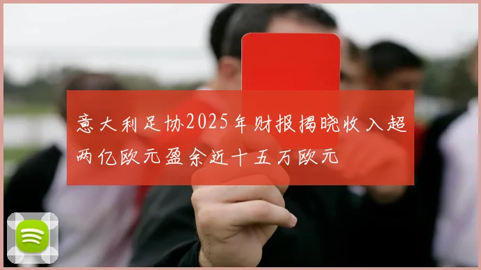 意大利足协2025年财报揭晓收入超两亿欧元盈余近十五万欧元